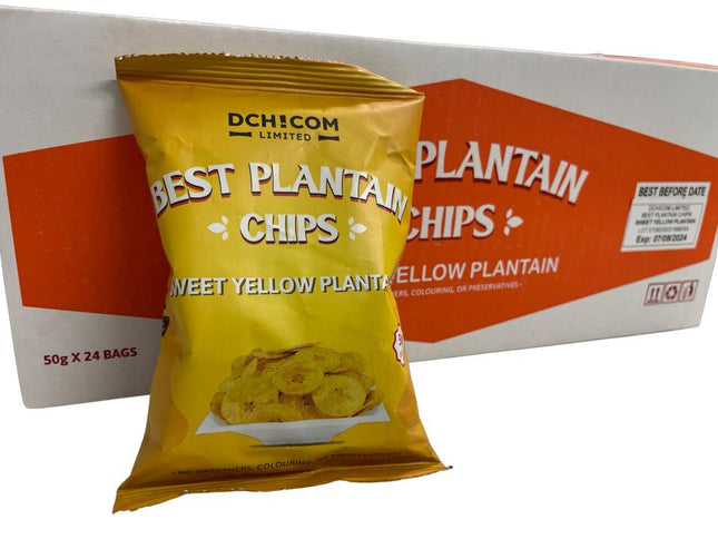 Sweet Yellow Plantain Chips - Dchicom | Crispy & Delicious Snack